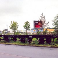 Plattformwagen - Plattformwagen, gebaut um die Jahrhundertwende, Hersteller unbekannt, zuletzt bei Röttgerswerke, Hanau, seit 2010 bei der IEHF